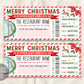 Christmas Restaurant Gift Voucher Editable Template, Xmas Holiday Dinner Date Gift Certificate Invite Printable Winter Dining Night Out Gift