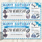 Birthday Gym Membership Ticket Editable Template