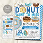 Donut Birthday Invitation Editable Template