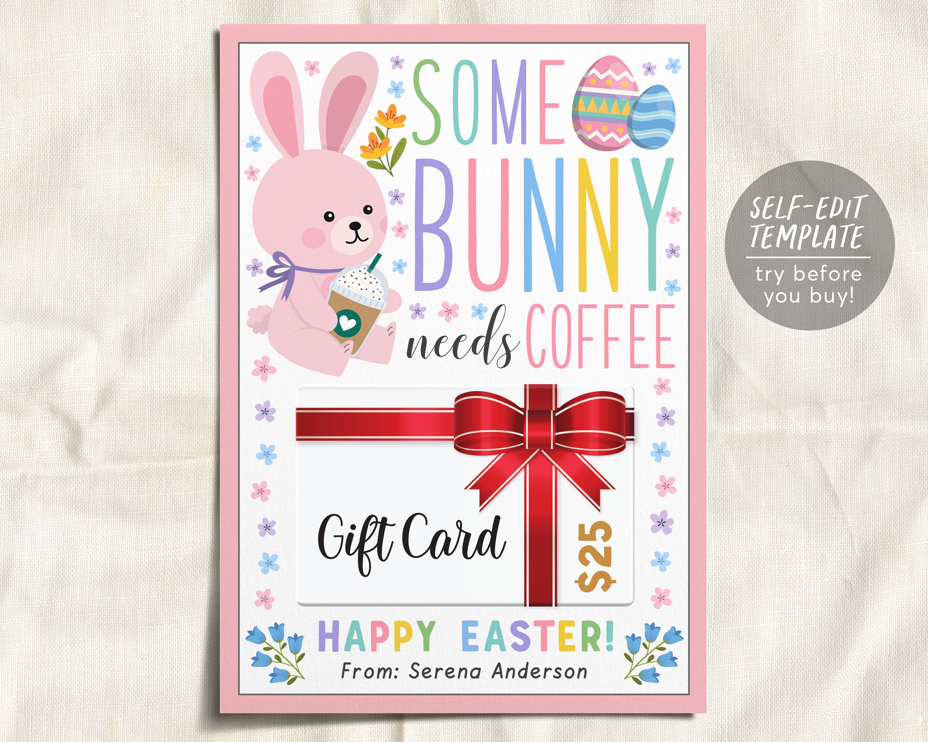 Funny Easter Quote Sister Bunny Espresso Cup