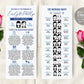 Jewish Wedding Program Portrait, Jewish Reception Template, Jewish Infographic Wedding Program Printable, Personalized Bridal Party