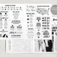 Large Newspaper Wedding Program Template, Folded Modern Reception Program, Infographic Wedding Program, Printable Wedding Timeline