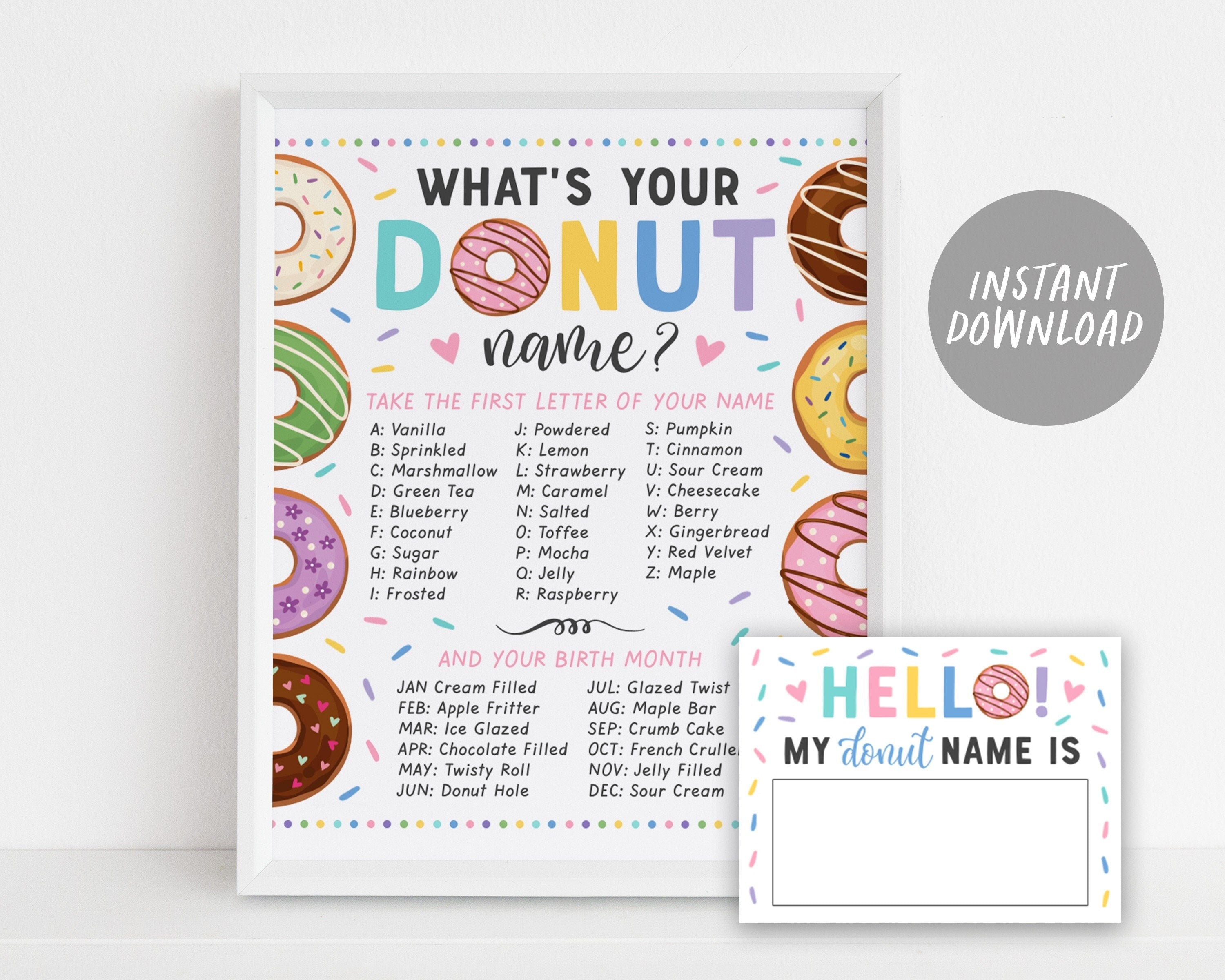 Donut Themed Baby Shower + Free Donut Printables