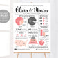 Editable Funny Modern Infographic Wedding Program Sign Template, Unique Nerd Geek Reception Sign, Welcome Poster, Custom Love Story, Nerdy