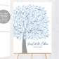 Editable Tree Wedding Guest Book Alternative Template, Kissing Love Birds, Modern Wedding Guestbook Sign, Unique Sign A Leaf Poster