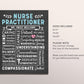 Editable Nurse Practitioner NP Chalkboard Gift Print Template, New Nurse Graduate CNA NP Nursing Appreciation Definition, Thank You Nurses