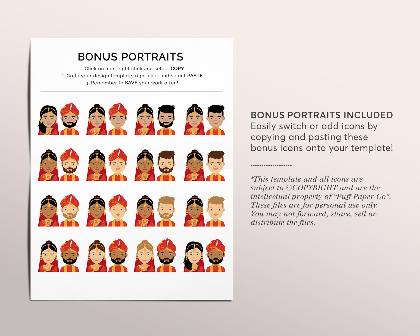 Telugu Ceremony Program Template, Editable Indian Wedding Ceremony Guide, South Indian, Hindu Infographic, Folded Modern Wedding Program
