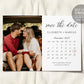 Calendar Save the Date Editable Template With Photo, Simple Minimalistic Modern Invitation, Marker Save Our Date Invite Printable