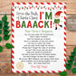 Hello Letter from Elf Editable Template, Christmas We're Back Elf Arrival Note, Elf Visiting Letter  Welcome