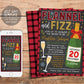 Flannel and Fizz Bridal Shower Invitation Editable Template, Flannel and Prosecco Champagne Bachelorette Holiday Party Plaid Invite Evite