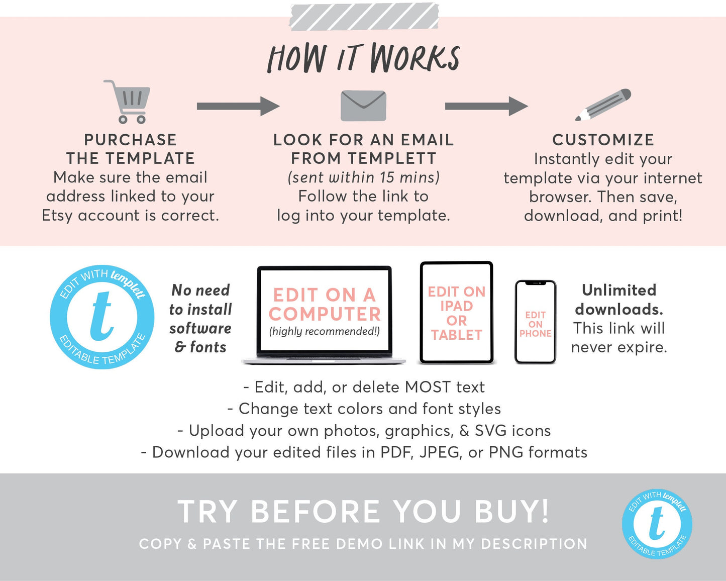 May PTO PTA Newsletter Flyer Editable Template, Spring Floral Flyer Meeting Agenda Organizer Printable Handout, School Year Calendar