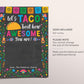 Fiesta Cinco De Mayo Gift Card Holder Editable Template, Mexican Themed Nurse Staff Teacher Taco Appreciation Gift, Teacher's Day Thank You