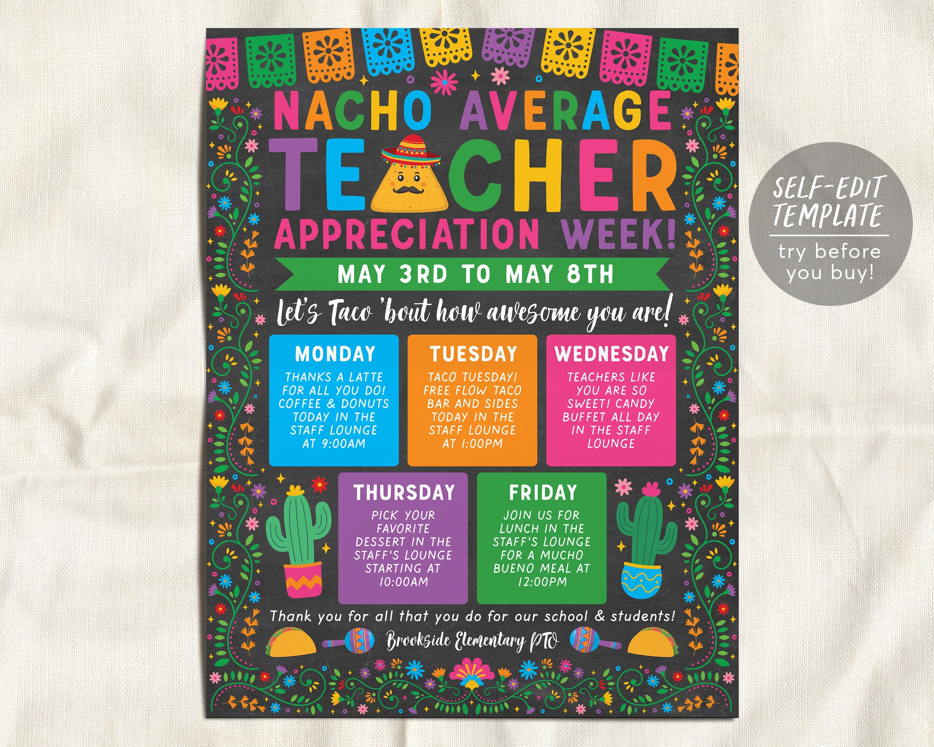 staff appreciation week flyer