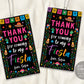 Fiesta Thank You Tags Editable Template, Thanks For Coming To My Fiesta, Hat Mexican Party GIRL Birthday Party Favor Tag Decor Cinco De Mayo