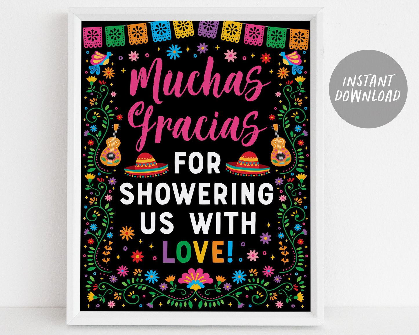 Fiesta Party Signs BUNDLE For Baby Shower, Mexican Theme Diaper Raffle Games, Guess How Many Hot Tamales, Momosa Mimosa Taco Food Table Sign