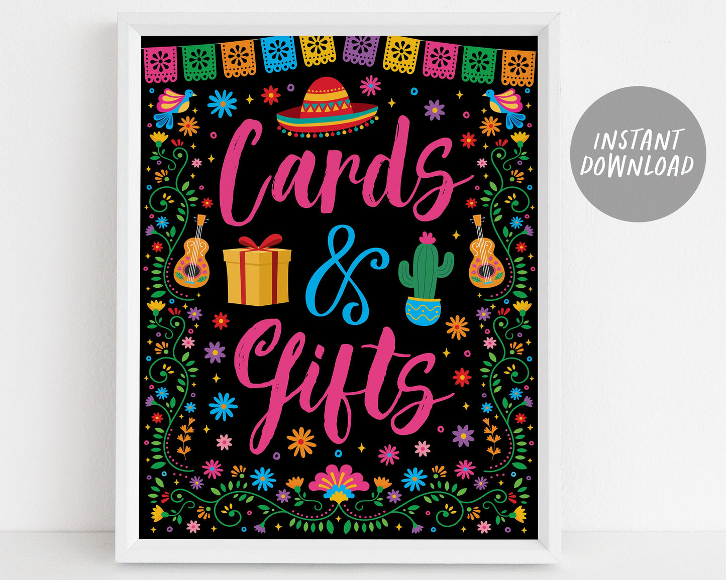 Fiesta Party Signs BUNDLE For Baby Shower, Mexican Theme Diaper Raffle Games, Guess How Many Hot Tamales, Momosa Mimosa Taco Food Table Sign