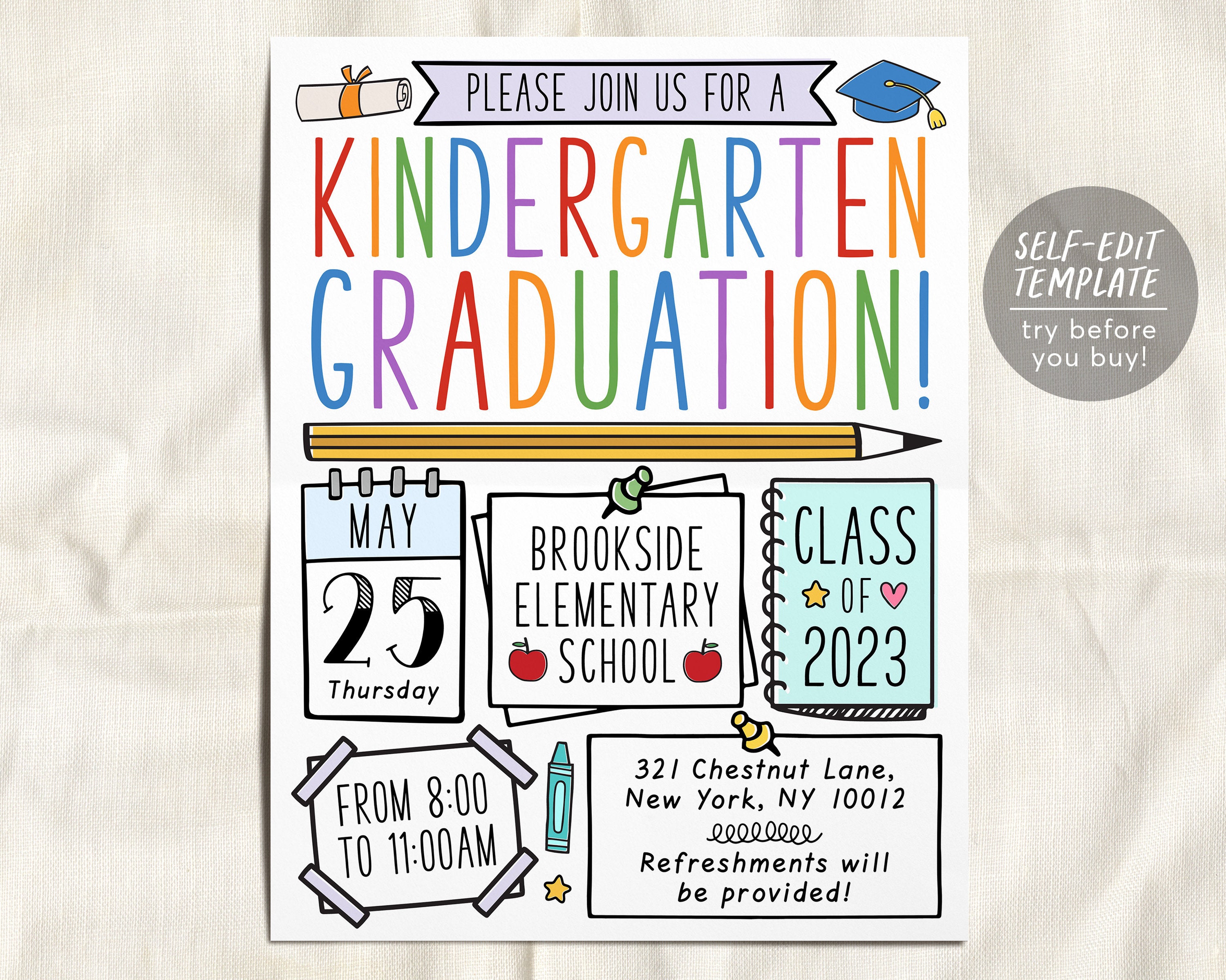 Kindergarten Graduation Invitation Templates Free Download Pdf Kindergarten Graduation Invitation Templates Free Download Pdf