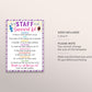 Staff Survival Kit Tag Editable Template, Employee Appreciation Week, Welcome Gift Tags Treat Pack, Nurse Boss First Day Basket Favor