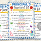 School Principal Survival Kit Editable Template, Principal Appreciation Day Thank You Gift Tags, Back to School Gift PTA PTO Printable