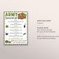 Army Survival Kit Gift Tags Editable Template, Soldier Boot Camp Army Deployment Gift Idea, Military Appreciation, Military Care Package