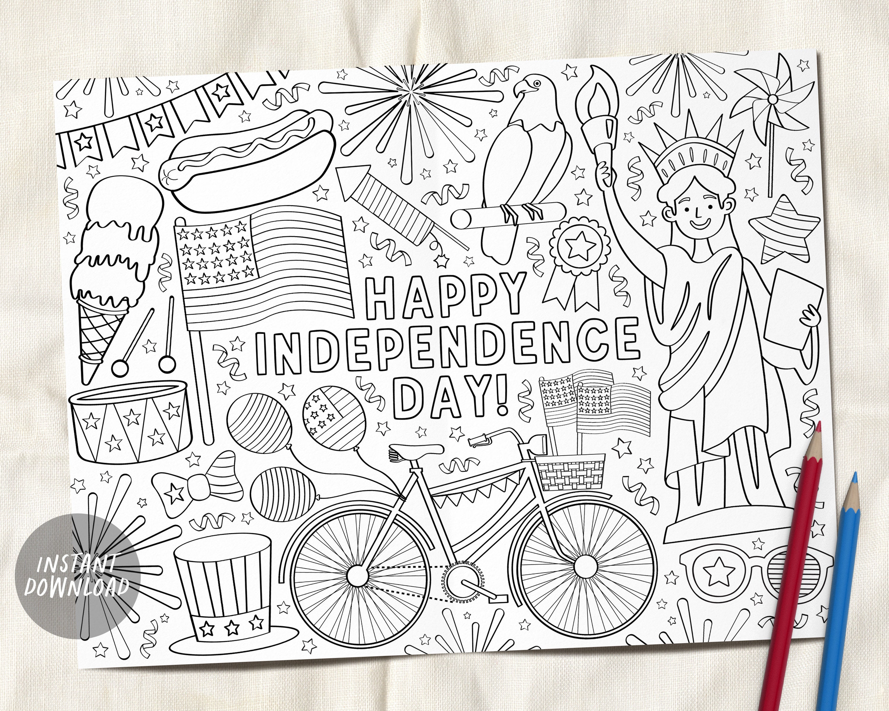 Independence Day Coloring Pages