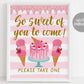 Ice Cream Birthday Baby Shower Signs BUNDLE, Blush Floral Summer Ice Cream Themed Table Decor, Ice Cream Bar Selfie Station Instant Download