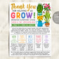 Floral Bloom Theme Parent Letter Teacher Staff Appreciation Week Editable Template