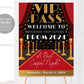 VIP Pass Prom School Dance Welcome Sign Editable Template, Red Carpet Hollywood Theme Party Poster, VIP Access Homecoming Dance Printable