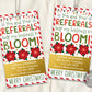 Poinsettia Christmas Realtor Pop by Gift Tag Editable Template