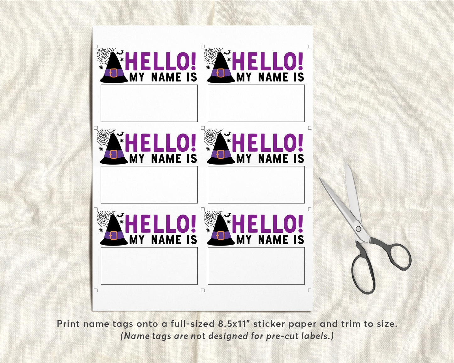 What's Your Witch Name Game, Spooktacular Halloween Witch Themed Party Decor, Pumpkin Carving Activity With Name Tags And Sign, Spooky Fall
