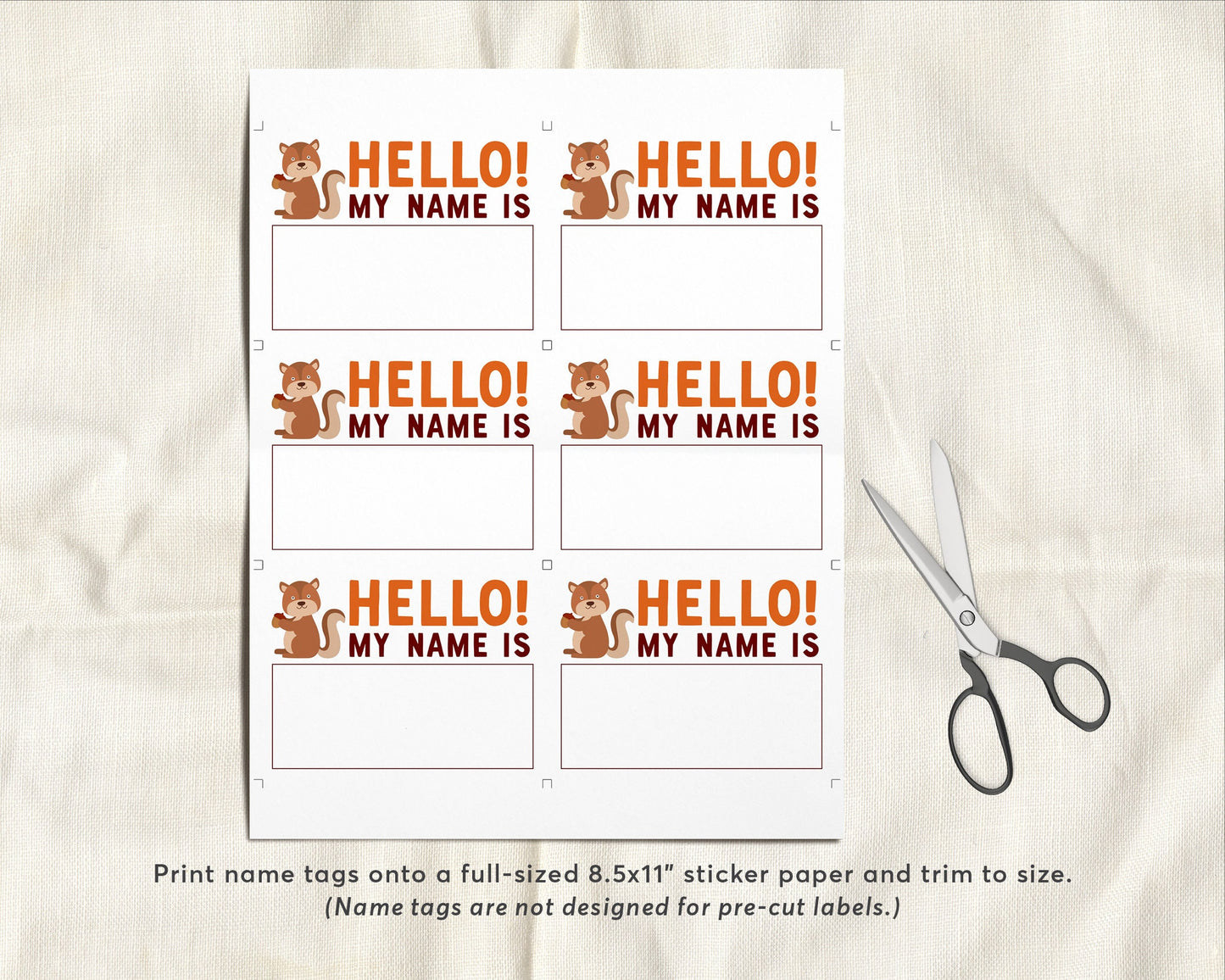 What's Your Fall Name Game With Name Tags And Sign, Fall Party Activity, Autumn Themed Party Decor, Icebreaker Game Name Generator Printable