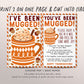 I've Been Mugged Coworker Game Editable Template, You've Been Mugged At Work Thanksgiving Office Tradition Sign Instructions Gift Co Workers
