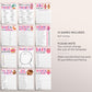 Gingerbread Cookie Baby Shower Games Package Bundle Editable Template, Christmas Winter Pink Baby Sprinkle, Little Cookie Holiday Oh Snap