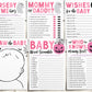Halloween Baby Shower Games Package Bundle Editable Template, Pink A Little Boo Baby Sprinkle, Spooky Pumpkin Ghost Gender Neutral Printable