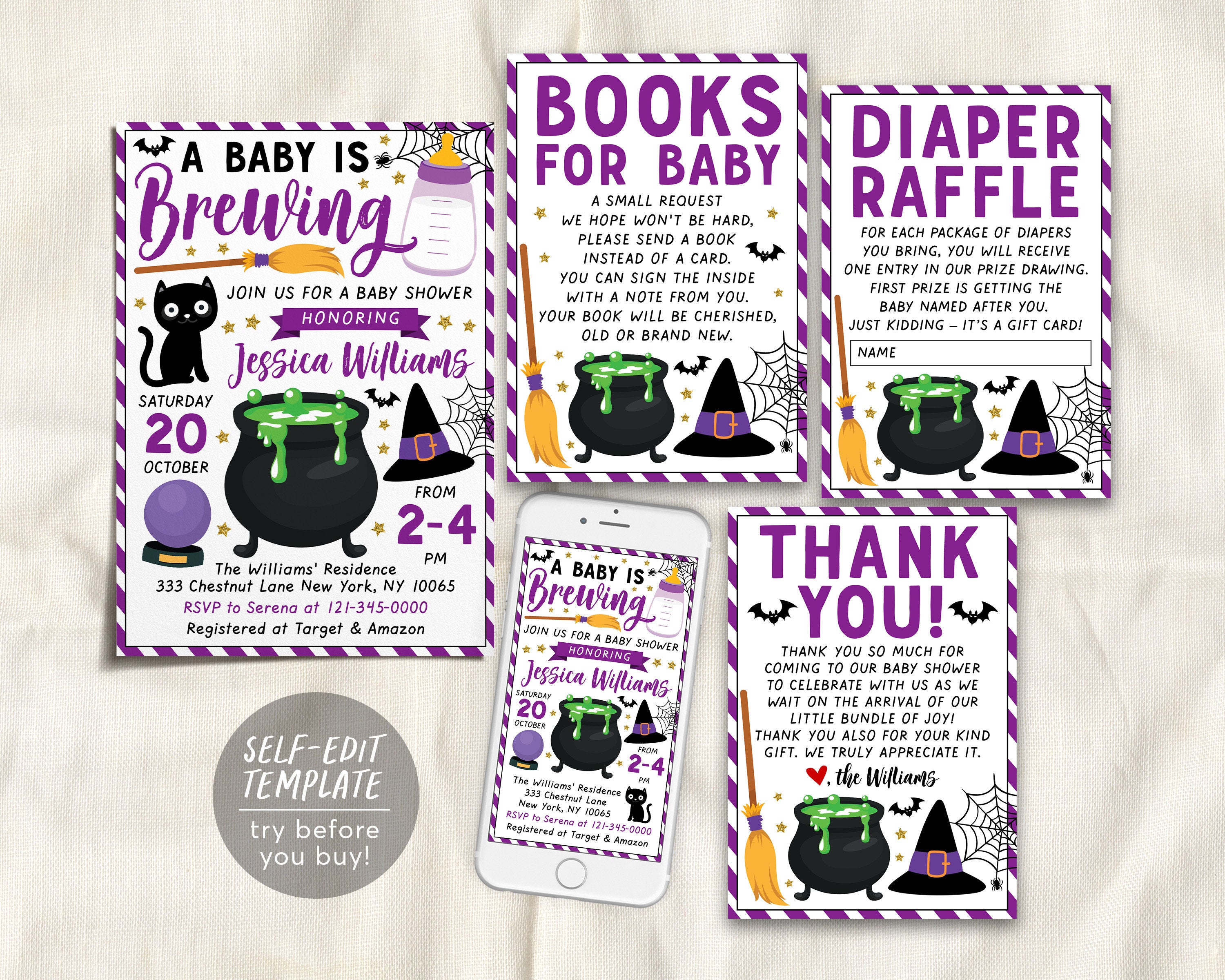 Halloween baby shower sales prizes