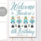 Nutcracker Birthday Welcome Sign Boy Editable Template