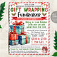 Gift Wrapping Fundraiser Flyer Editable Tem