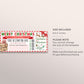 Surprise Trip Boarding Pass Plane Ticket Editable Template, Christmas Vacation Travel Ticket Holiday Trip Reveal Airplane Flight Destination