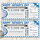 Fathers Day Restaurant Gift Voucher Editable Template