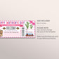 Mothers Day Arizona Trip Ticket Boarding Pass Editable Template, Surprise Travel Airline Gift Certificate Trip Reveal For Mom, Last Minute