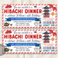 Hibachi Dinner Party Invitation Ticket Editable Template