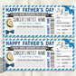 Fathers Day Concert Ticket Gift Voucher Editable Template