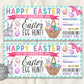 Easter Egg Hunt Ticket Editable Template