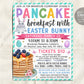 Breakfast with Easter Bunny Flyer Editable Template