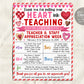 Valentine&#39;s Day Teacher Staff Appreciation Week Itinerary Flyer Editable Template