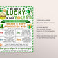 St Patrick's Teacher Staff Appreciation Week Itinerary Flyer Editable Template, Saint Pattys Lucky To Have You Theme Schedule PTO PTA