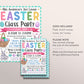 Easter Class Party Invitation Editable Template, Spring Celebration Classroom Flyer Invite, Easter Egg Hunt Egg Decoration Painting School