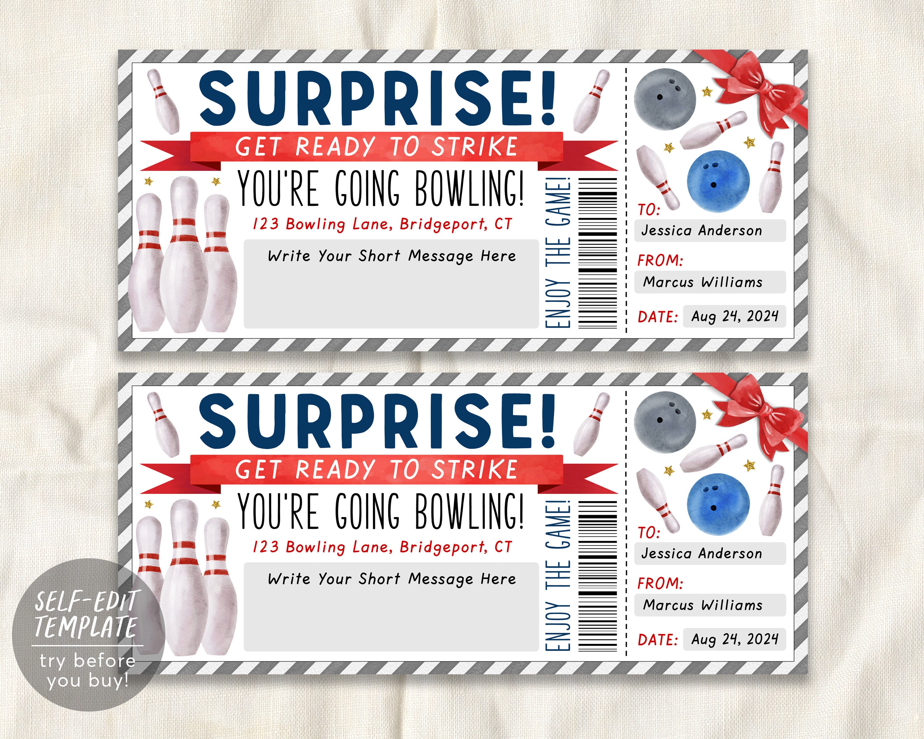 1st Place Bowling Certificate