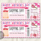Mothers Day Shopping Spree Gift Certificate Editable Template