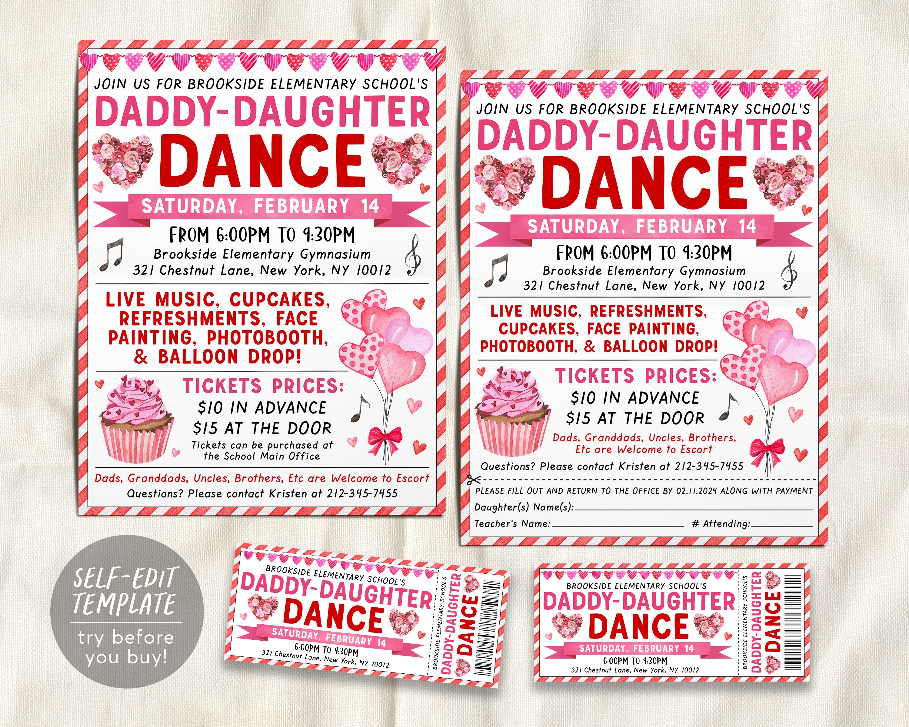 Dance Flyer Daddy Daughter Dance Gift Ideas Valentines Day Daddy